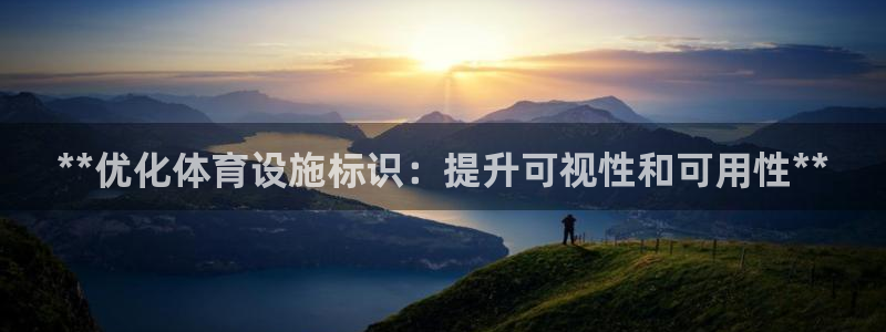 意昂3代理：**优化体育设施标识：提升可视性和可用性