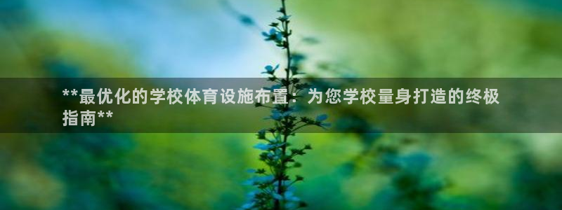 意昂体育3开户：**最优化的学校体育设施布置：为您学