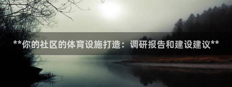 意昂3集团logo：**你的社区的体育设施打造：调研